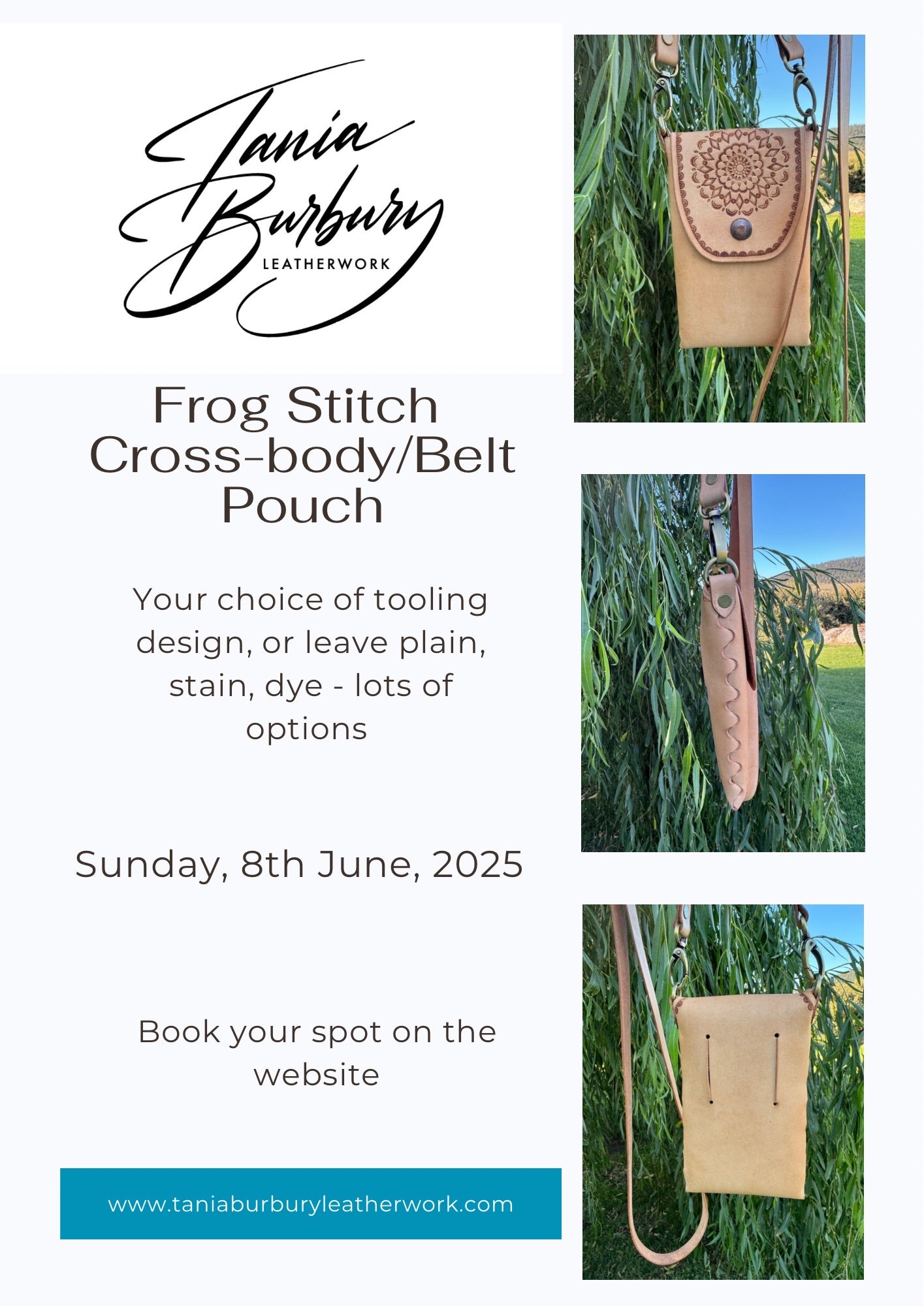 Frog Stitch Cross-body/Belt Pouch