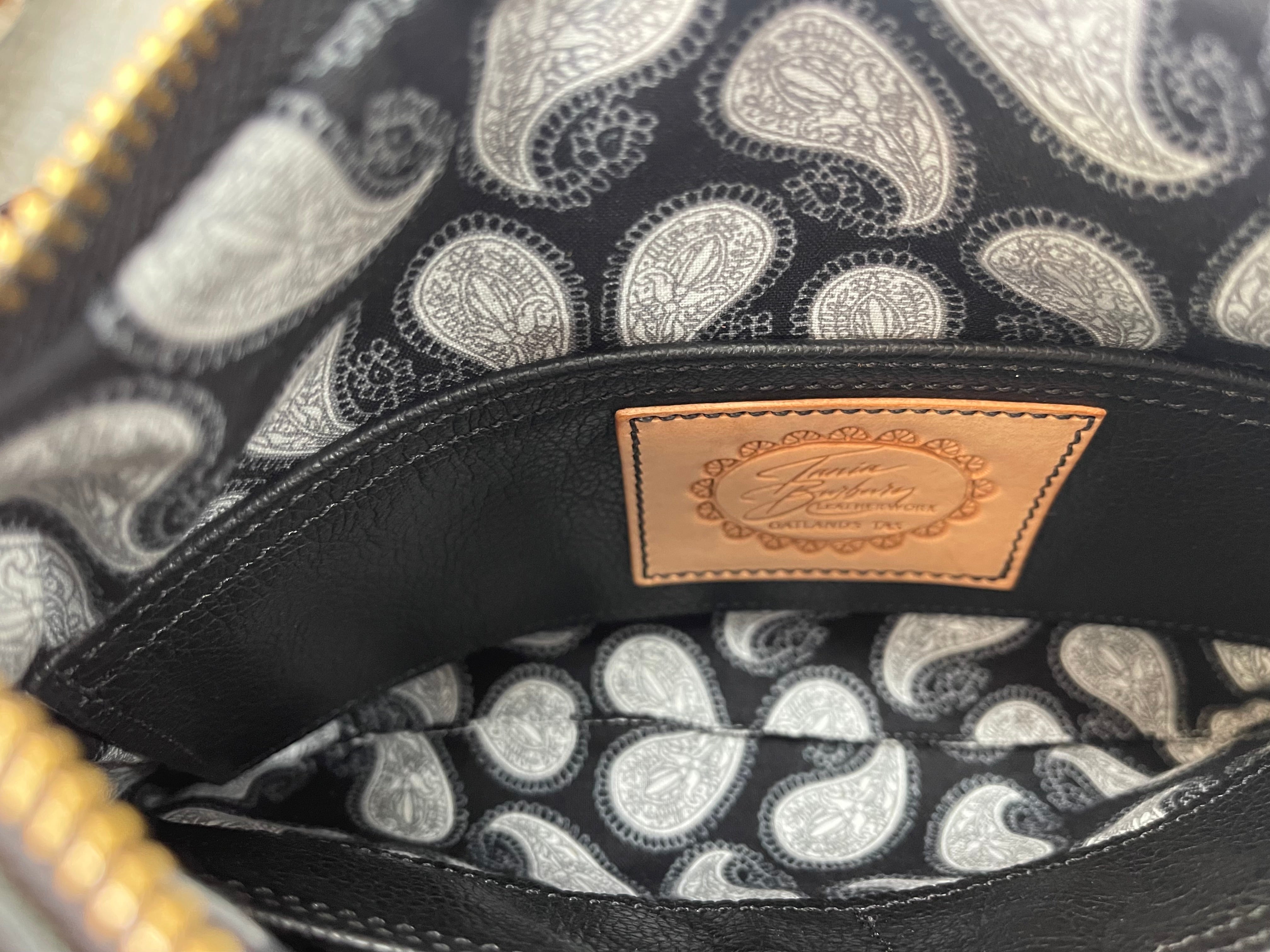 Andover Clutch Black Leather #008