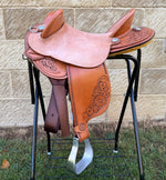 Load image into Gallery viewer, Western Stock Saddle - Daisies
