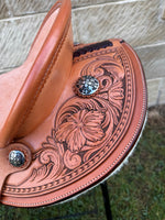 Load image into Gallery viewer, Western Stock Saddle - Floral Carved
