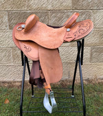 Load image into Gallery viewer, Western Stock Saddle - Scrolls
