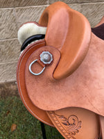 Load image into Gallery viewer, Western Stock Saddle - Scrolls
