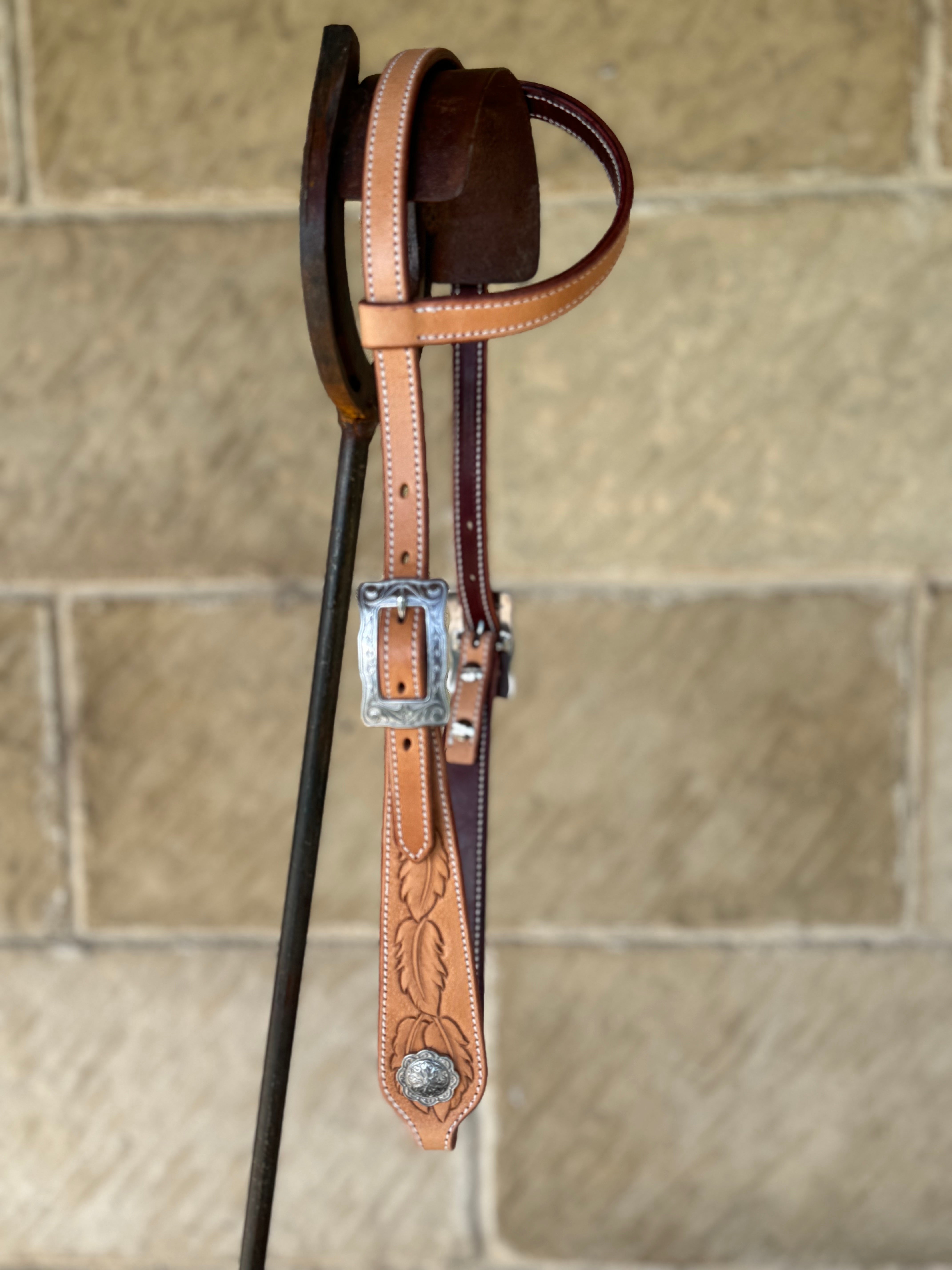 One Ear Bridle - Carved #3