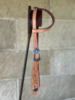Load image into Gallery viewer, Carved One Ear Bridle #2
