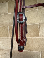 Load image into Gallery viewer, Medium Brown Bridle #26
