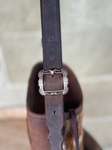 RUSTIC BLOOM CROSSBODY - Cowhide