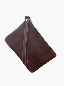 New Andover Clutch Walnut Leather #74