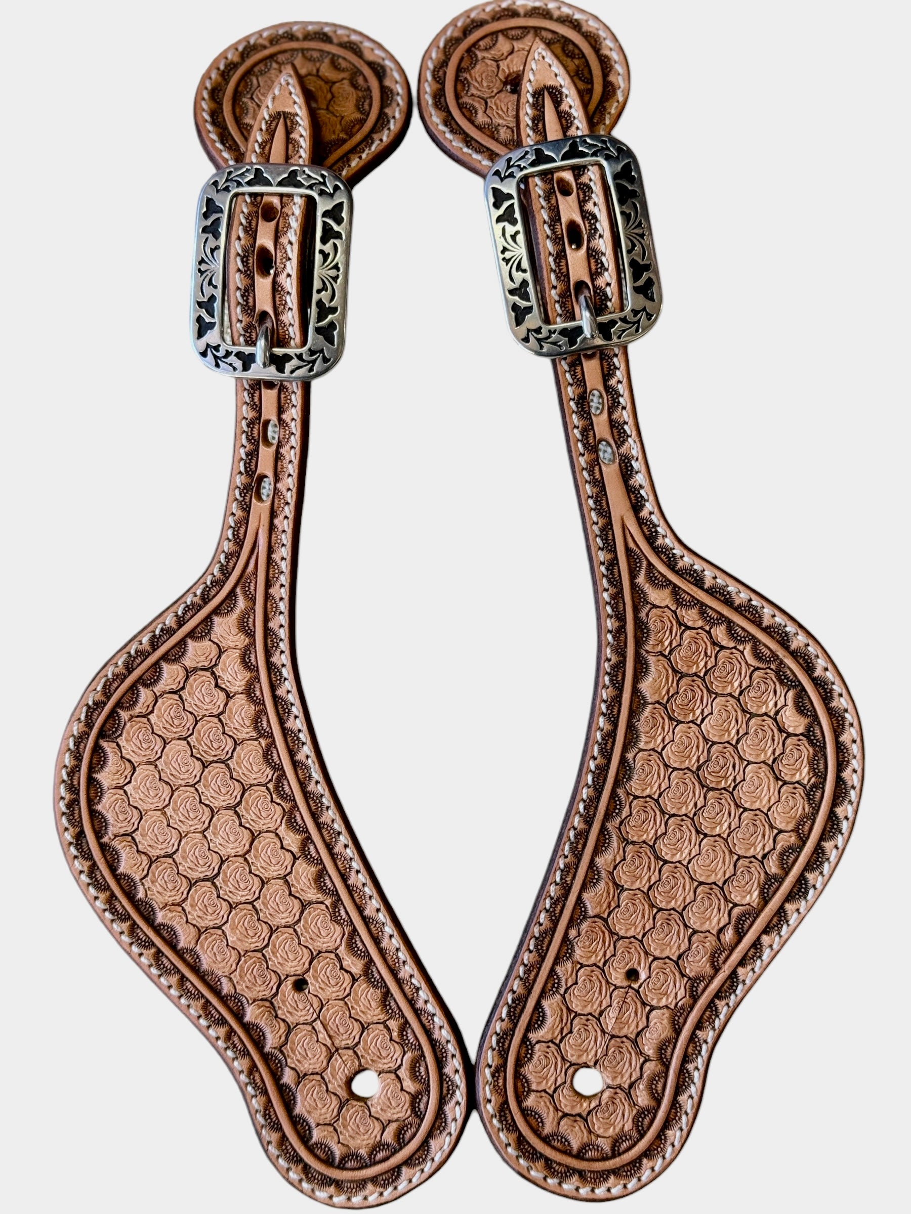 SPUR STRAPS - Rose Pattern