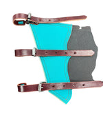 Load image into Gallery viewer, Chocolate Chinks with Turquoise trim
