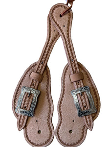 Rough Out Buckaroo Style Spur Straps #1