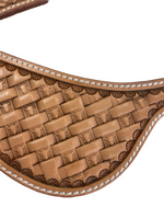 Load image into Gallery viewer, Dove Wing Spur Straps with Cowskull Basketweave #9
